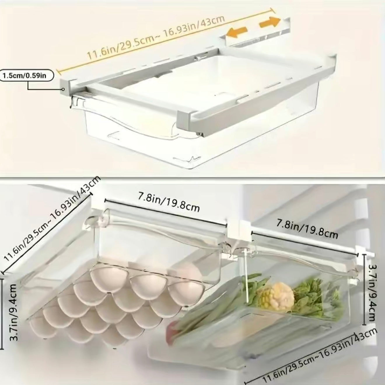 Muti-Use Refrigerator Storage Container