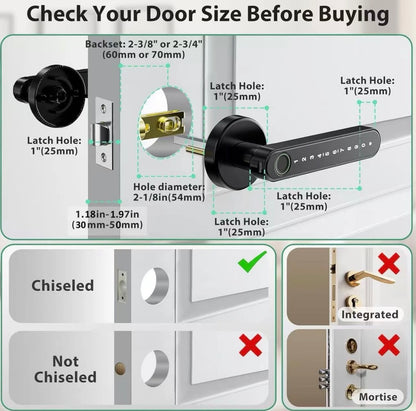 Security Fingerprint Door Knob