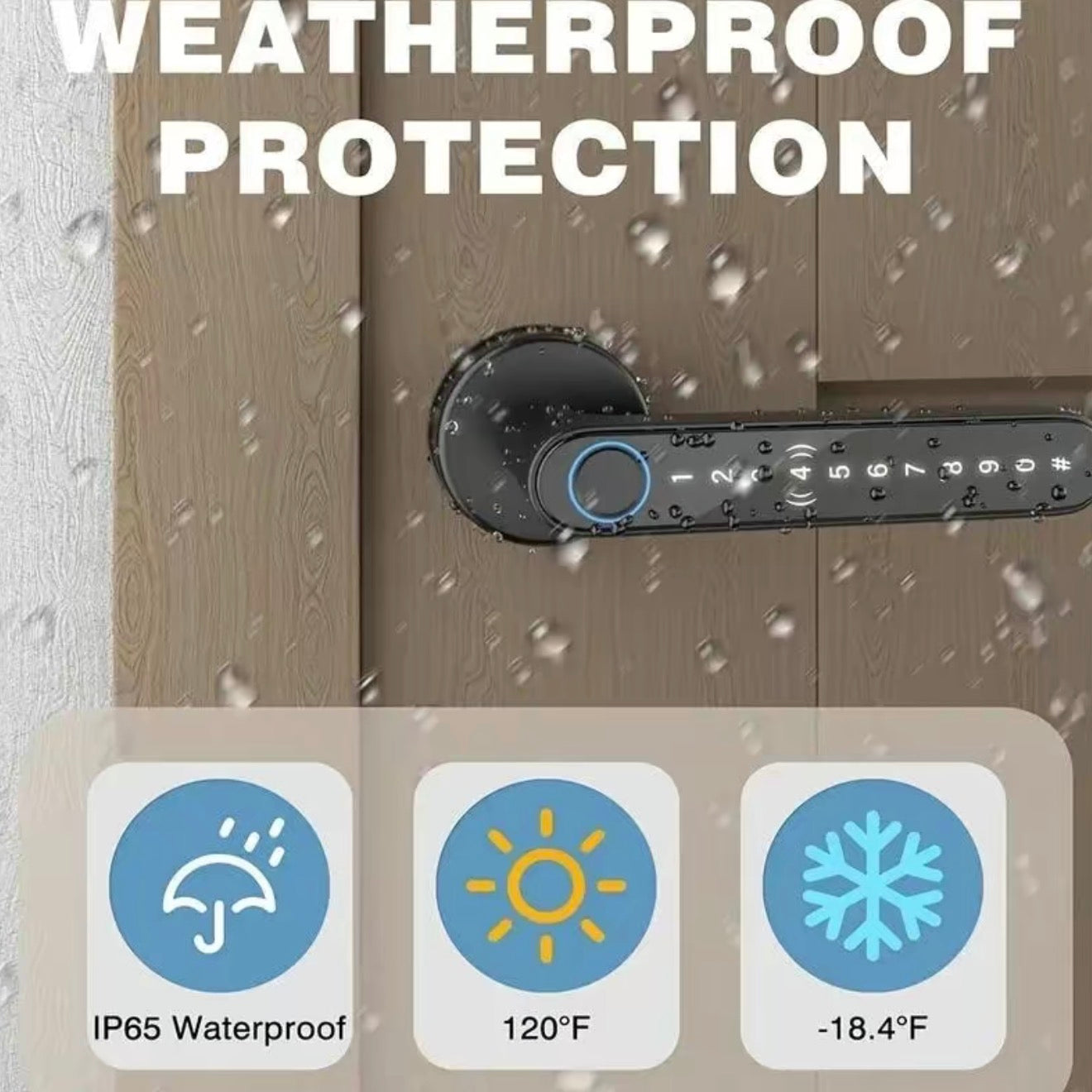 Security Fingerprint Door Knob