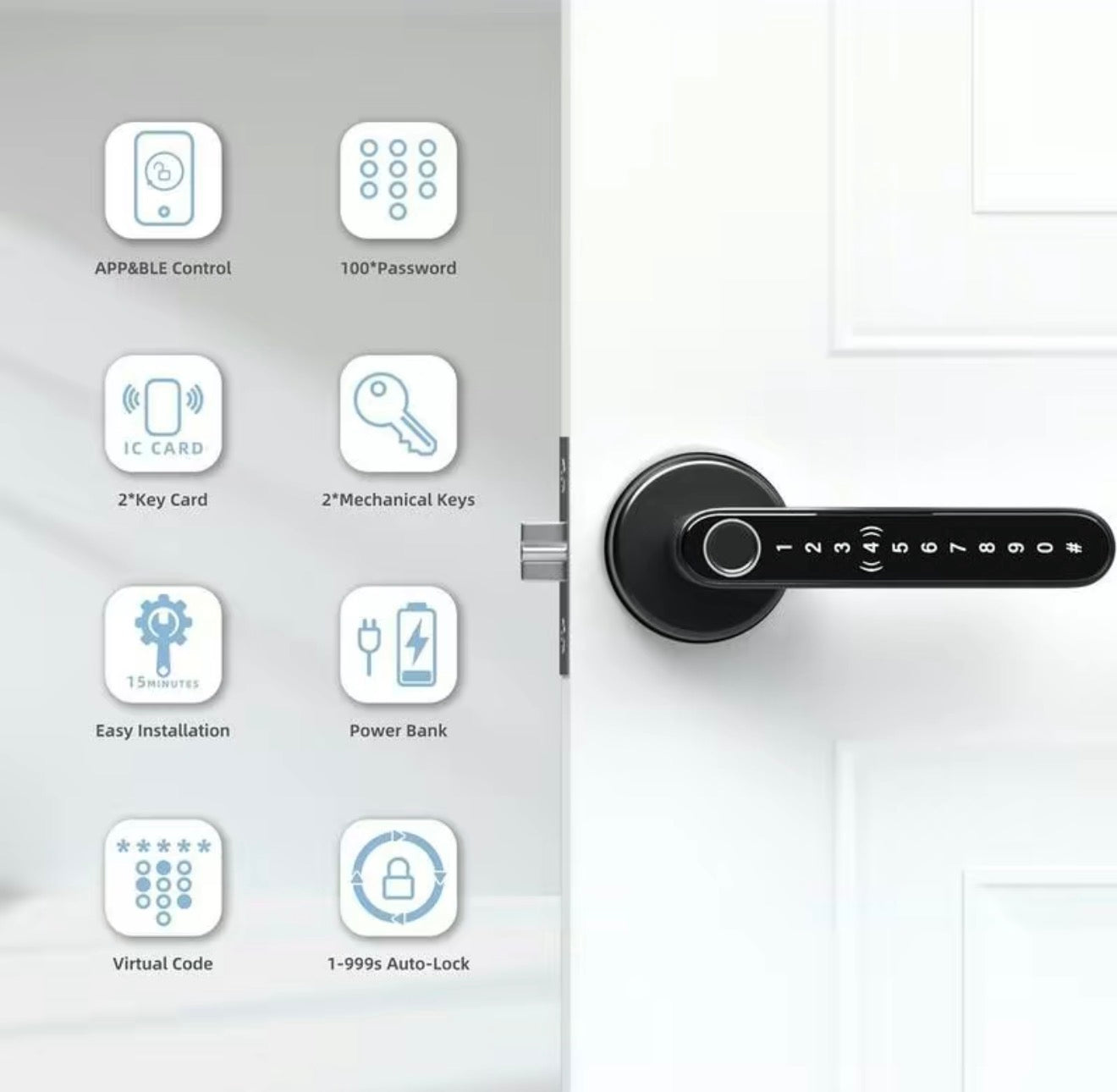 Security Fingerprint Door Knob