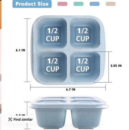 4-Pack Bento Box Lunch Container