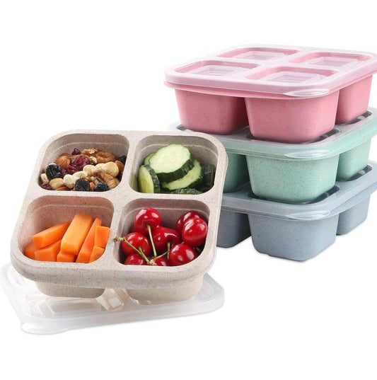 4-Pack Bento Box Lunch Container