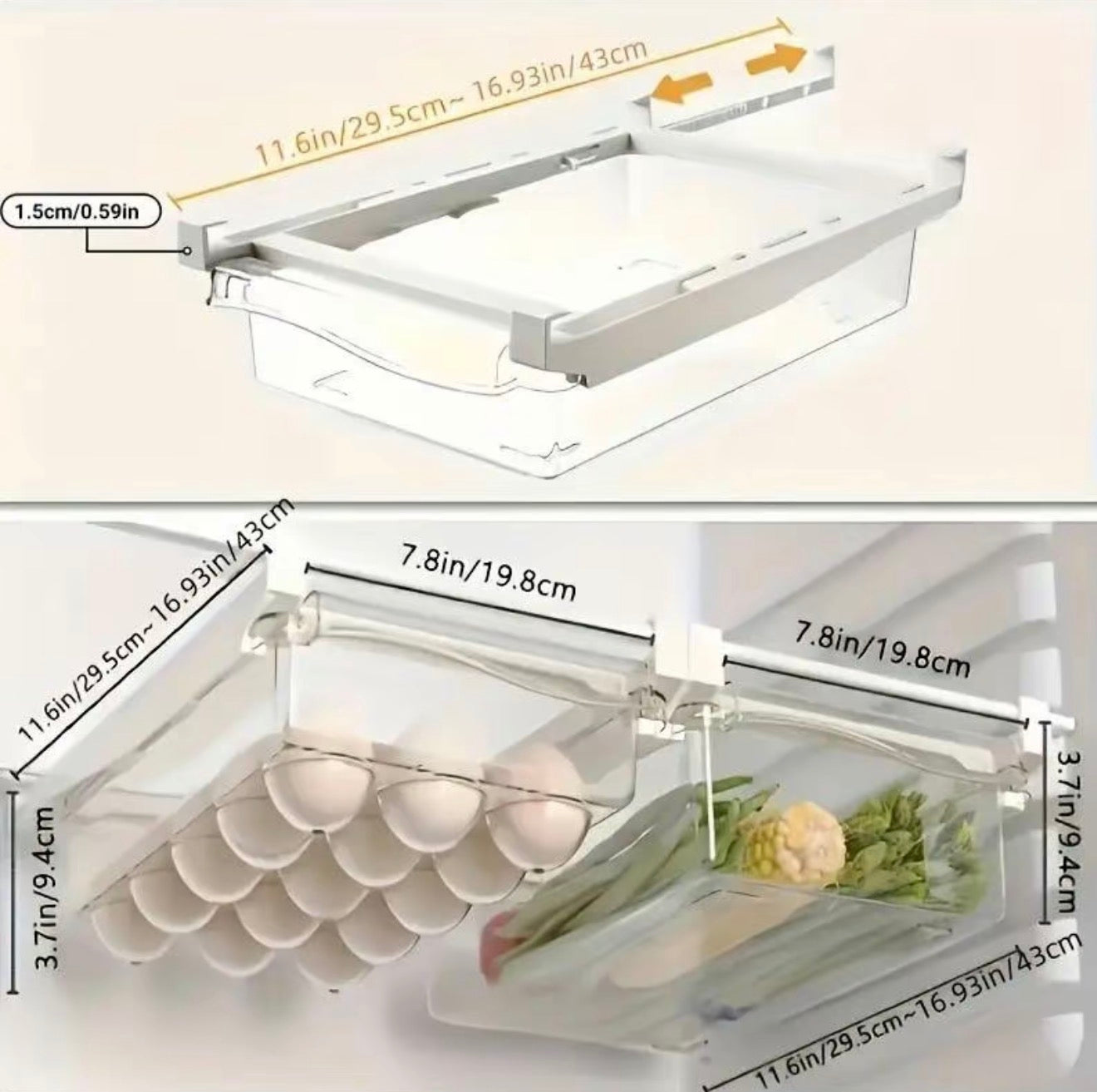 Muti-Use Refrigerator Storage Container