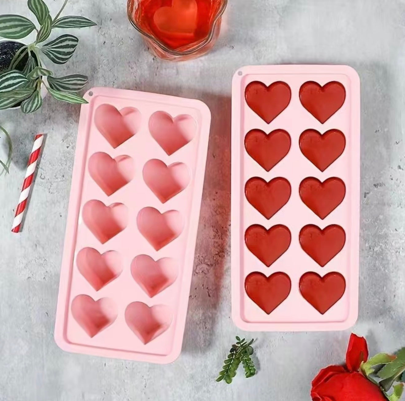 Heart Shaped Silicone Ice Mold