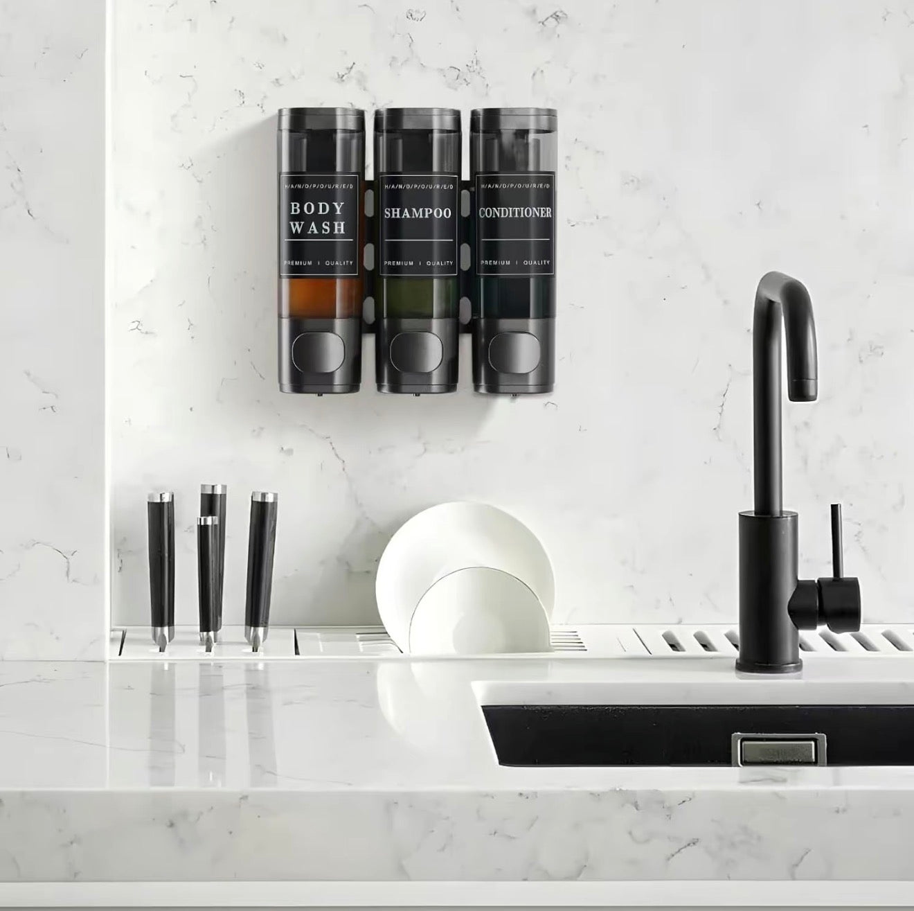 Multi-Use Shower Mount Dispenser
