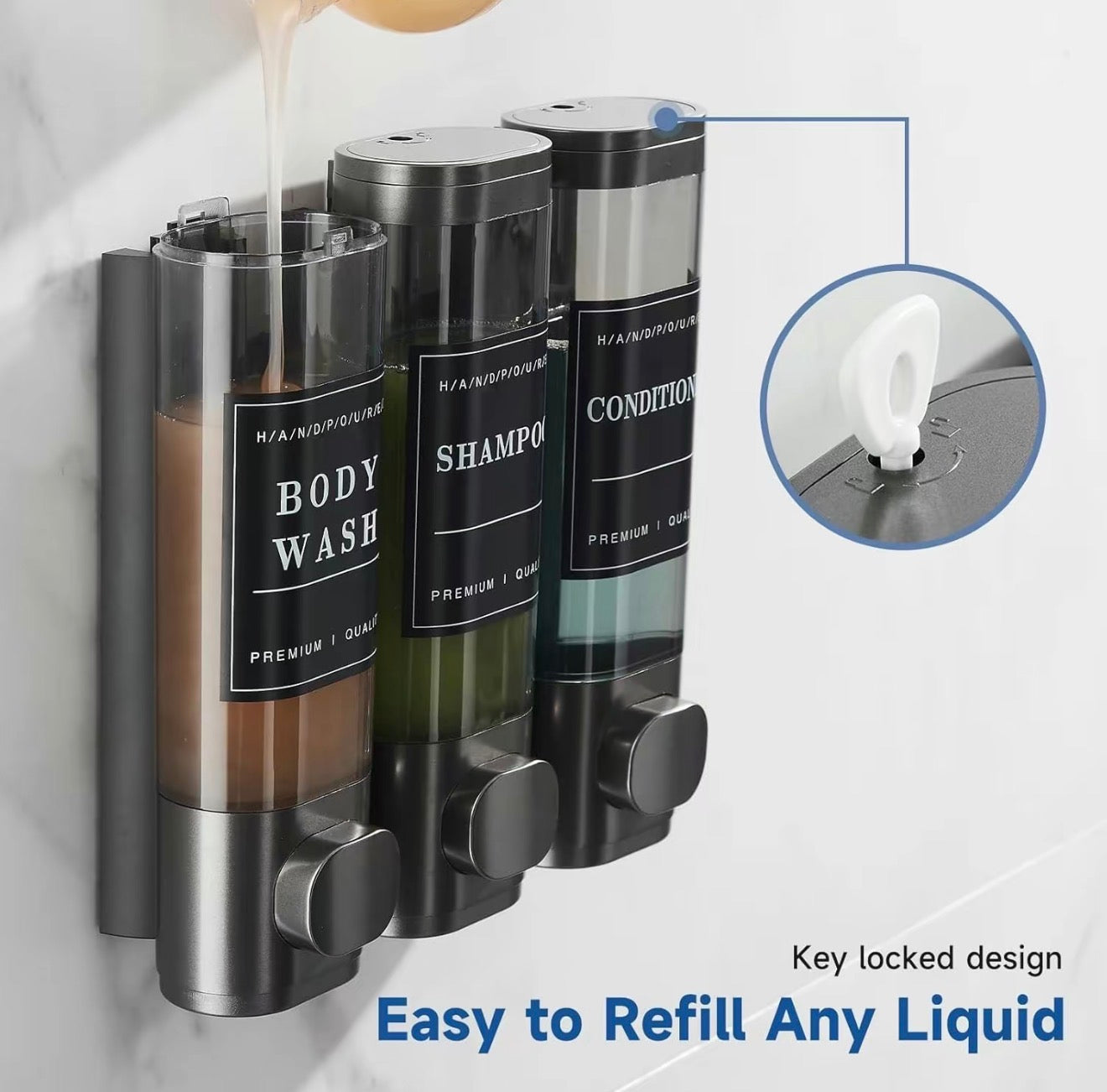 Multi-Use Shower Mount Dispenser