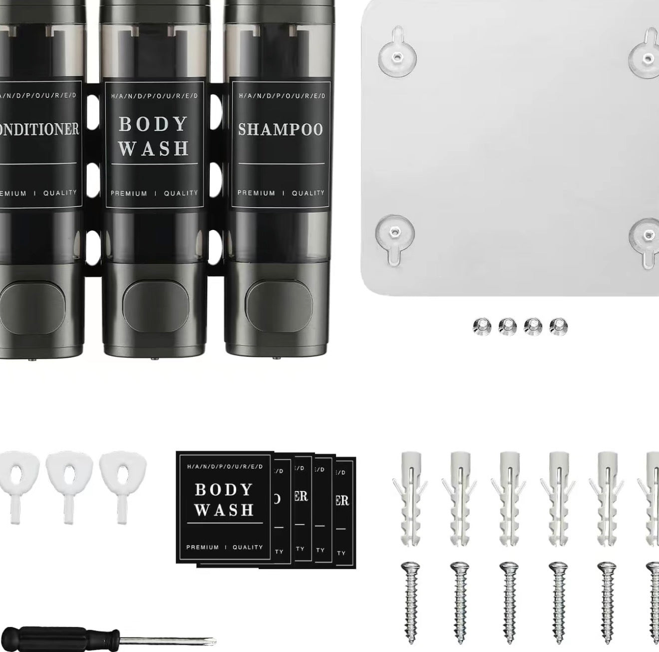 Multi-Use Shower Mount Dispenser